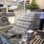 神戸市灘区にて新しく永代供養墓を建設中