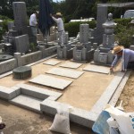 鵯越墓園にてお墓の修理＆雑草対策