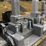 佐賀県産天山石の9寸神戸型のお墓を建立。神戸市の鵯越墓園にて。