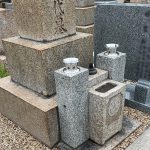 神戸市東灘区の森共同墓地内にて、法名碑新設などお墓のメンテナンス工事。